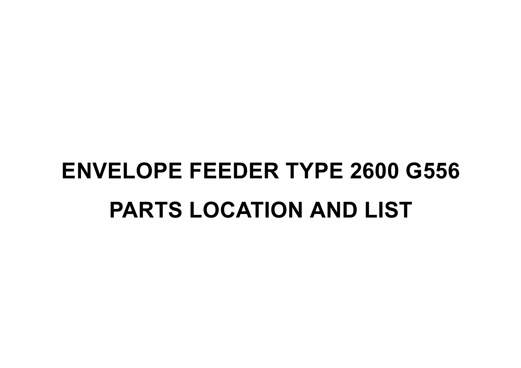 RICOH Options G556 ENVELOPE-FEEDER-TYPE-2600 Parts Catalog PDF download-1 RICOH Options G556 ENVELOPE-FEEDER-TYPE-2600 Parts Catalog PDF download-1